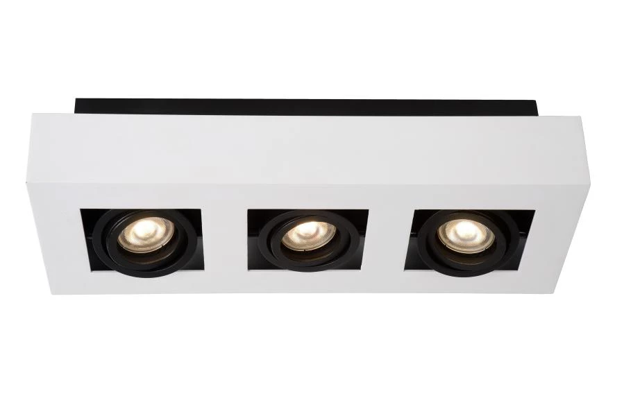 Lucide XIRAX - Deckenstrahler - LED Dim to warm - GU10 - 3x5W 2200K/3000K - Weiß - detail 1